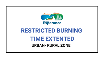 Restricted Burning Time EXTENDED for URBAN-RURAL Zone