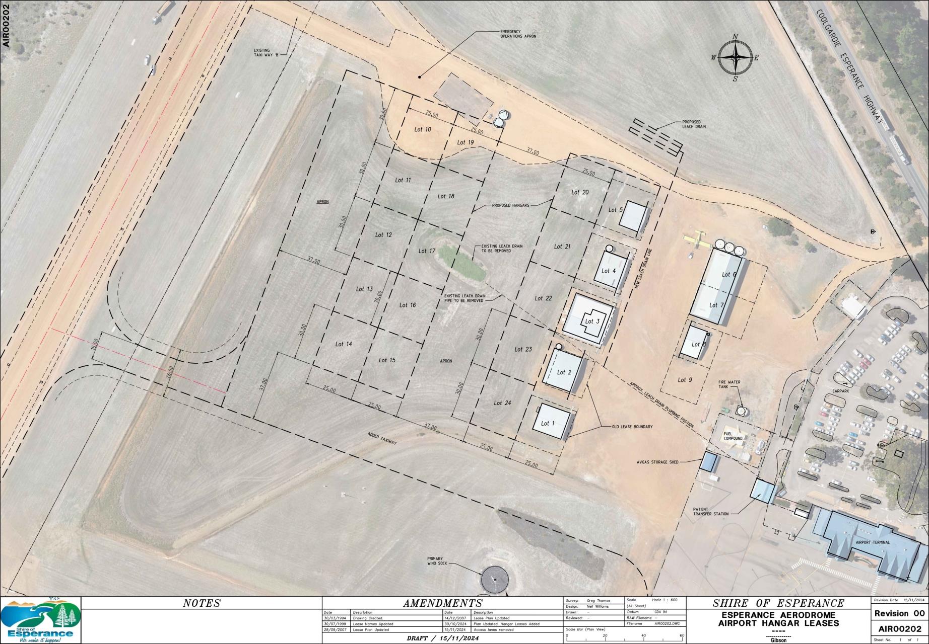 Esperance Airport - Hangar Lease Area Extension