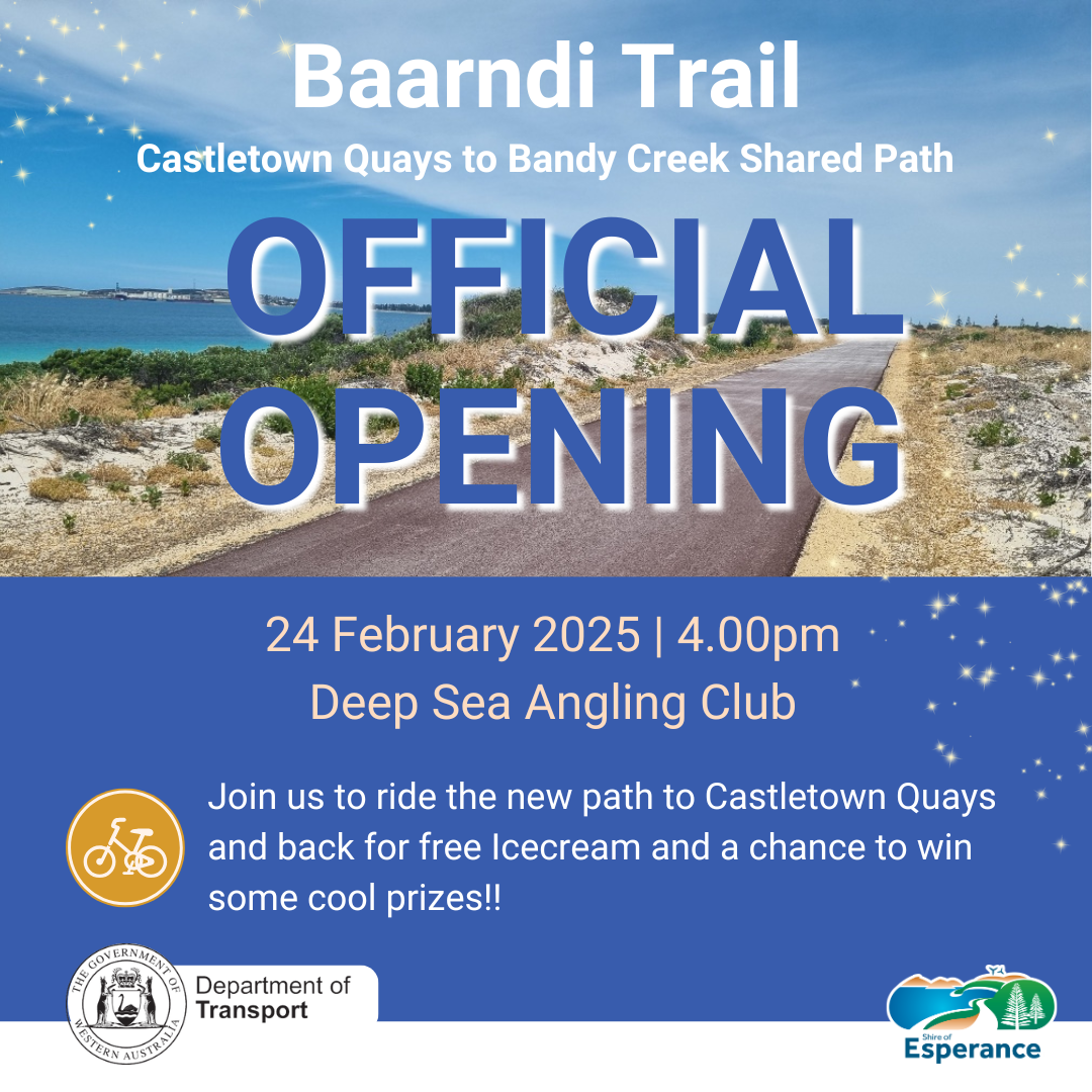 Baarndi Trail Shared Path Opening