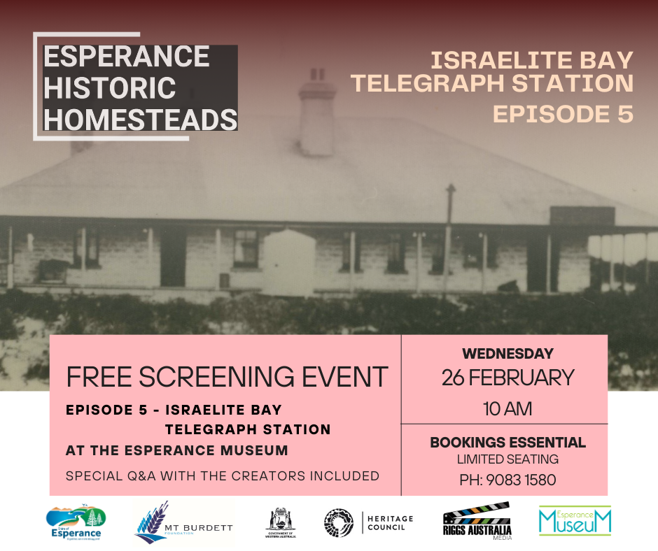 Esperance Historic Homesteads - Event Screening